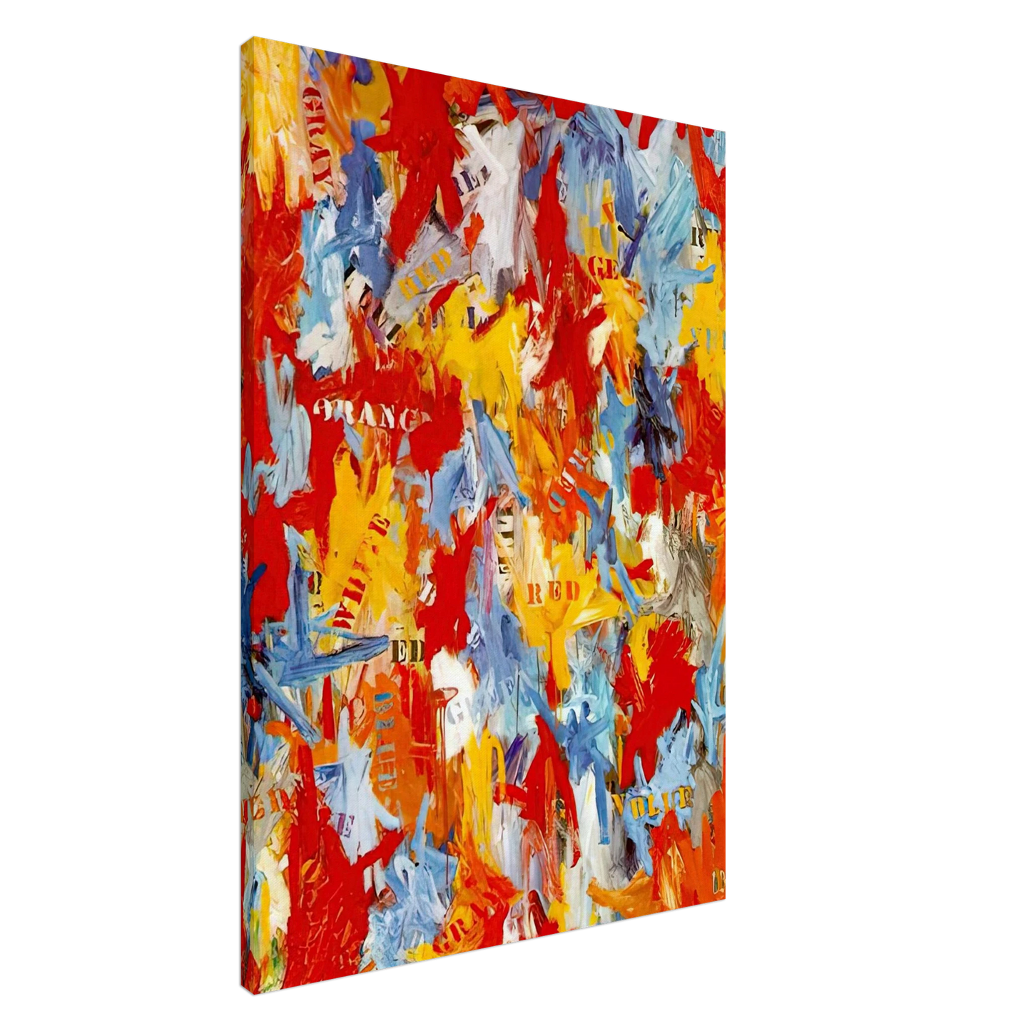 Jasper Johns - FALSE START 1959 Canvas - 20x30 cm / 8x12 inches-canvas