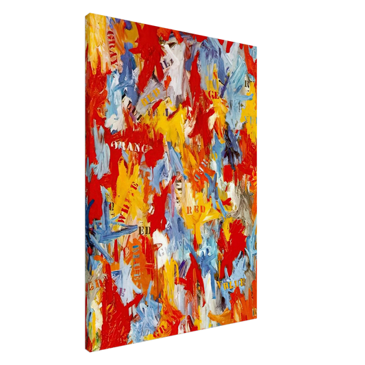 Jasper Johns - FALSE START 1959 Canvas - 20x30 cm / 8x12 inches-canvas
