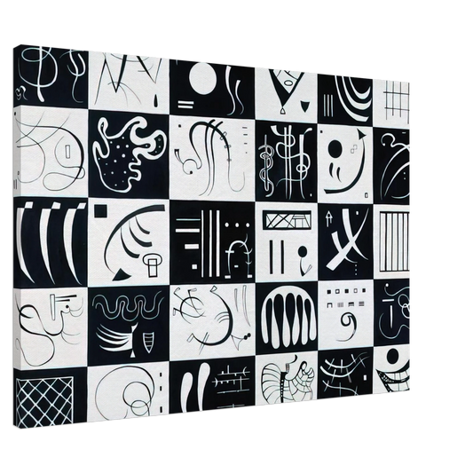 Wassily Kandinsky - THIRTY 1937 Canvas - 20x30 cm / 8x12 inches-canvas