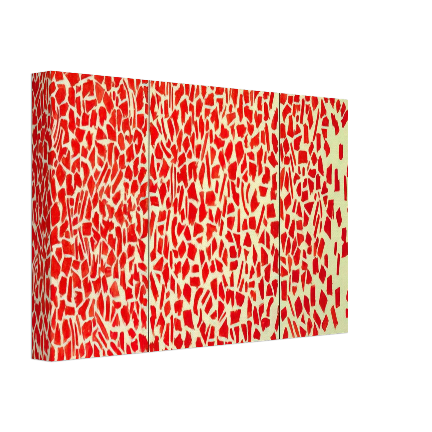 Alma Woodsey Thomas - RED AZALEAS SINGING AND DANCING ROCK AND ROLL MUSIC 1976 Canvas - 70x100 cm / 28x40 inches-canvas