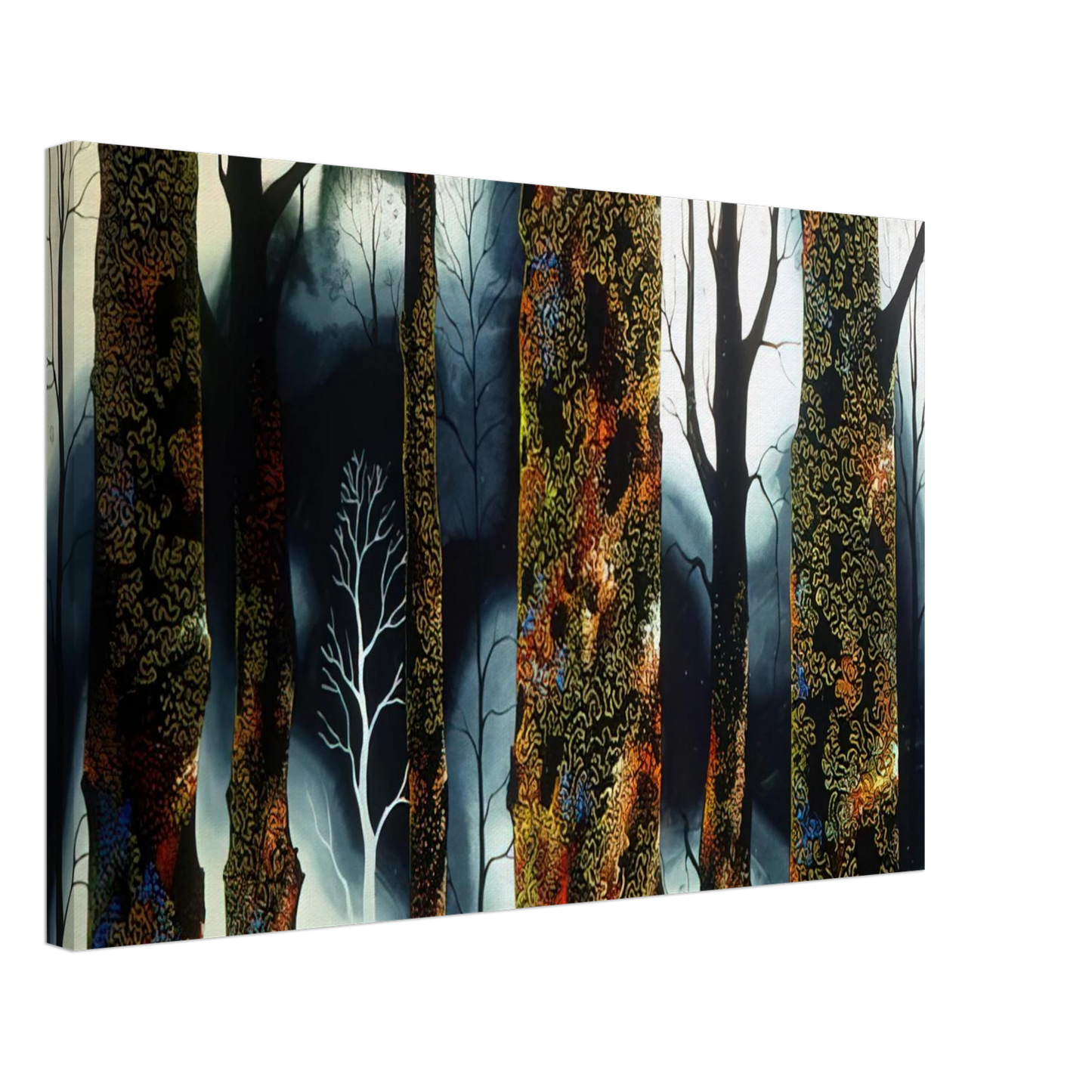 Eyvind Earle - Jewel Trees Canvas - 70x100 cm / 28x40 inches-canvas