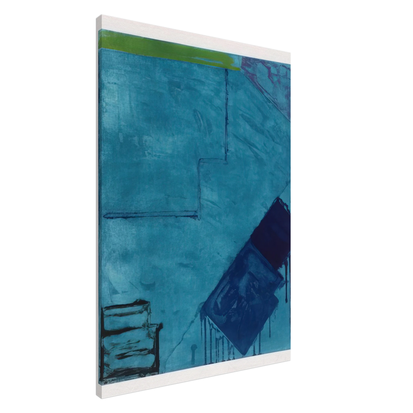 John Hoyland - Rankin - 1979 Canvas - 20x30 cm / 8x12 inches-canvas