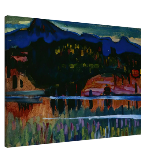 Wassily Kandinsky - MURNAU AM STAFFELSEE 1908 Canvas - 20x30 cm / 8x12 inches-canvas