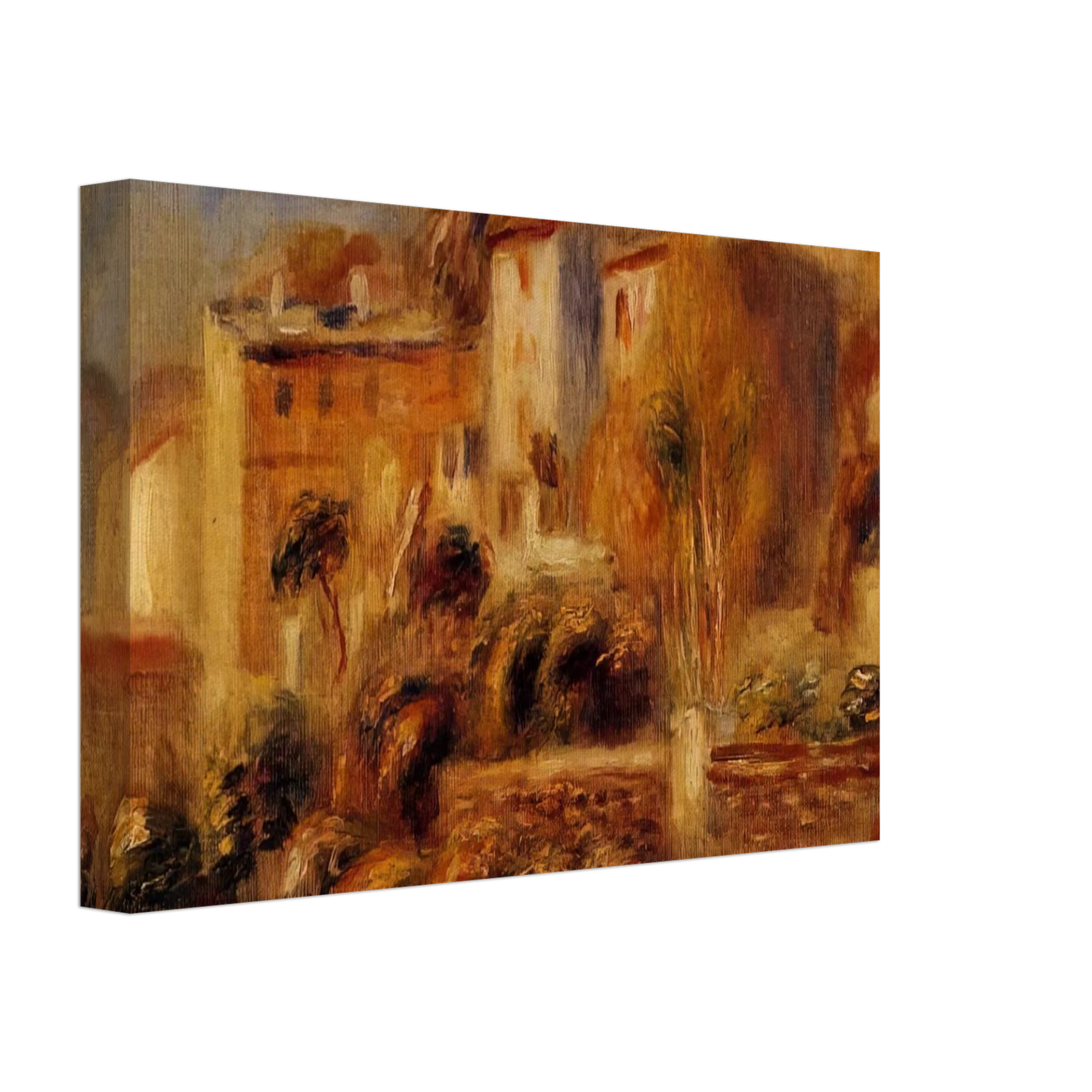 Pierre-Auguste Renoir - Houses at Cagnes Canvas - 70x100 cm / 28x40 inches-canvas