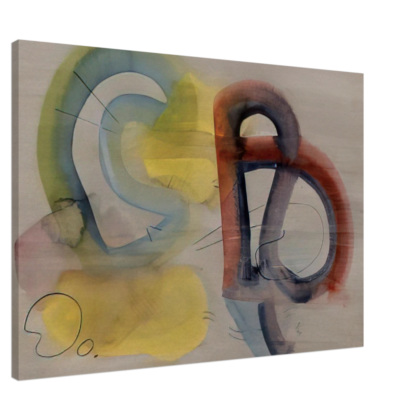 John Ferren - Mallorca - 1934 Canvas - 20x30 cm / 8x12 inches-canvas