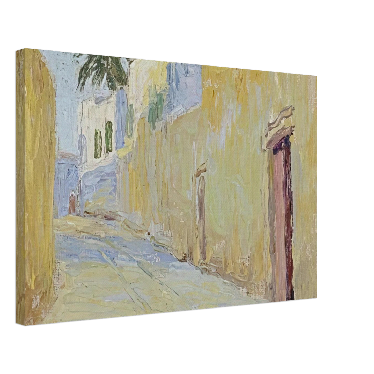 Gabriele Munter - ALLEY IN TUNIS Canvas - 70x100 cm / 28x40 inches-canvas