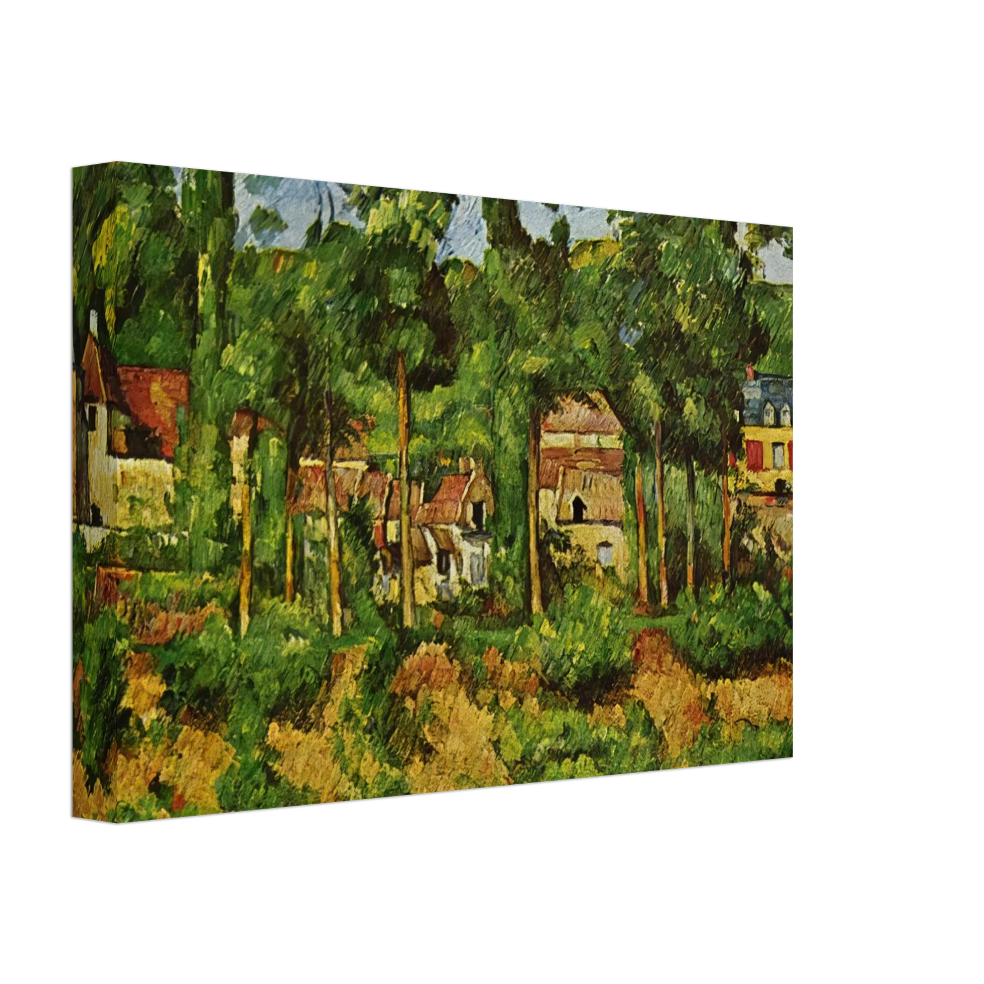 Paul Cezanne - The Chateau de Medan Canvas - 40x60 cm / 16x24 inches-canvas