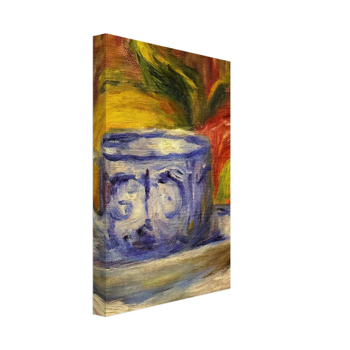 Pierre-Auguste Renoir - Cup and Fruit Canvas - 40x60 cm / 16x24 inches-canvas