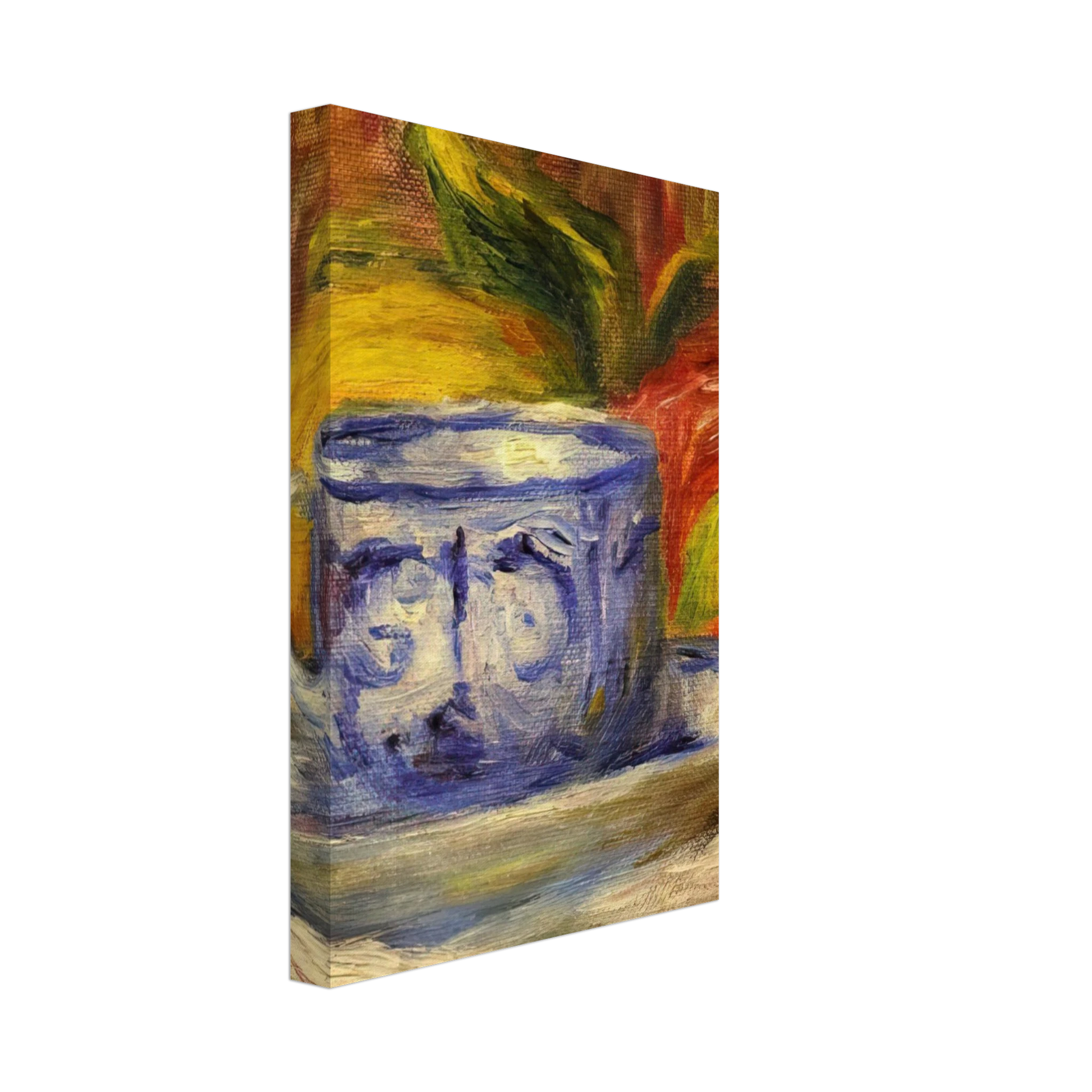 Pierre-Auguste Renoir - Cup and Fruit Canvas - 40x60 cm / 16x24 inches-canvas