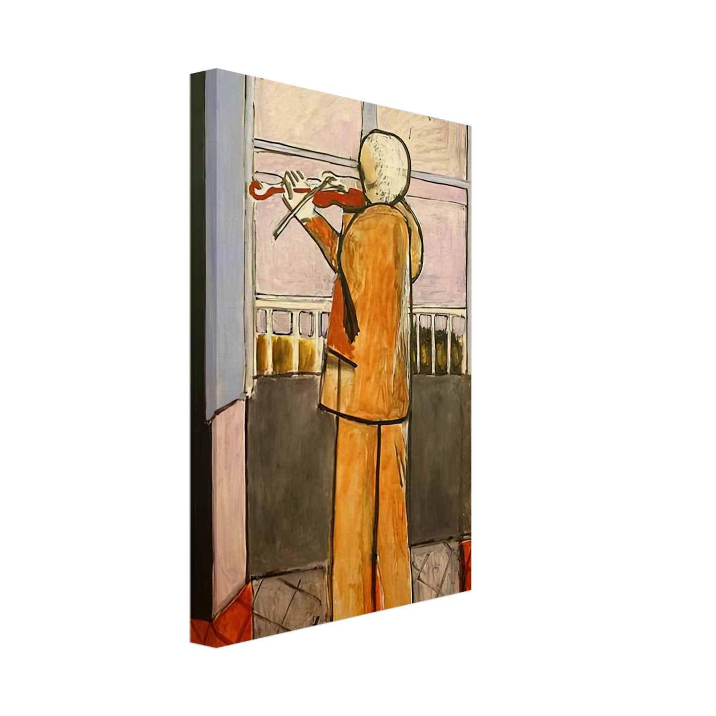 Henri Matisse - THE VIOLINIST AT THE WINDOW 1918 Canvas - 40x60 cm / 16x24 inches-canvas
