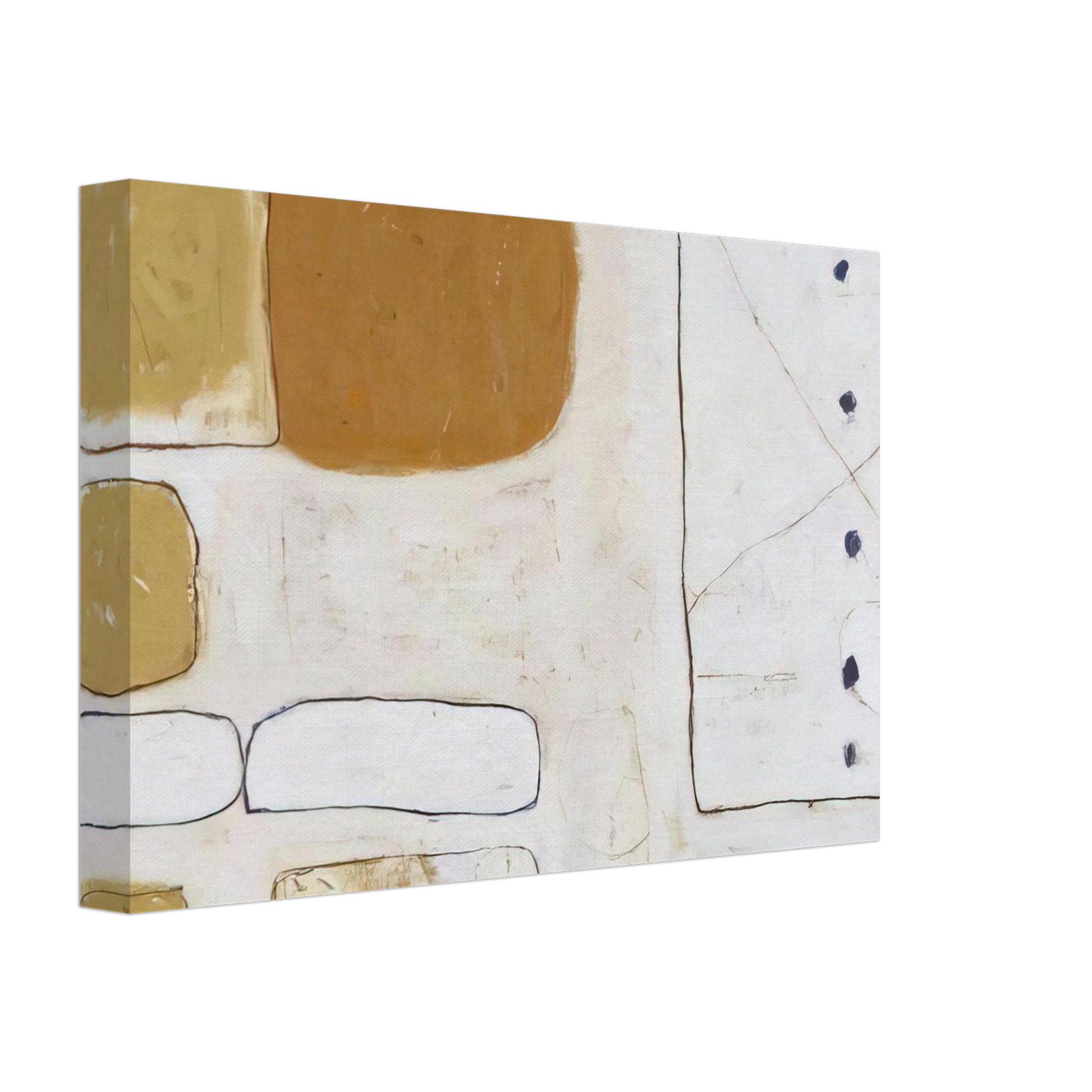 William Scott - White, Sand and Ochre - 1961 Canvas - 70x100 cm / 28x40 inches-canvas