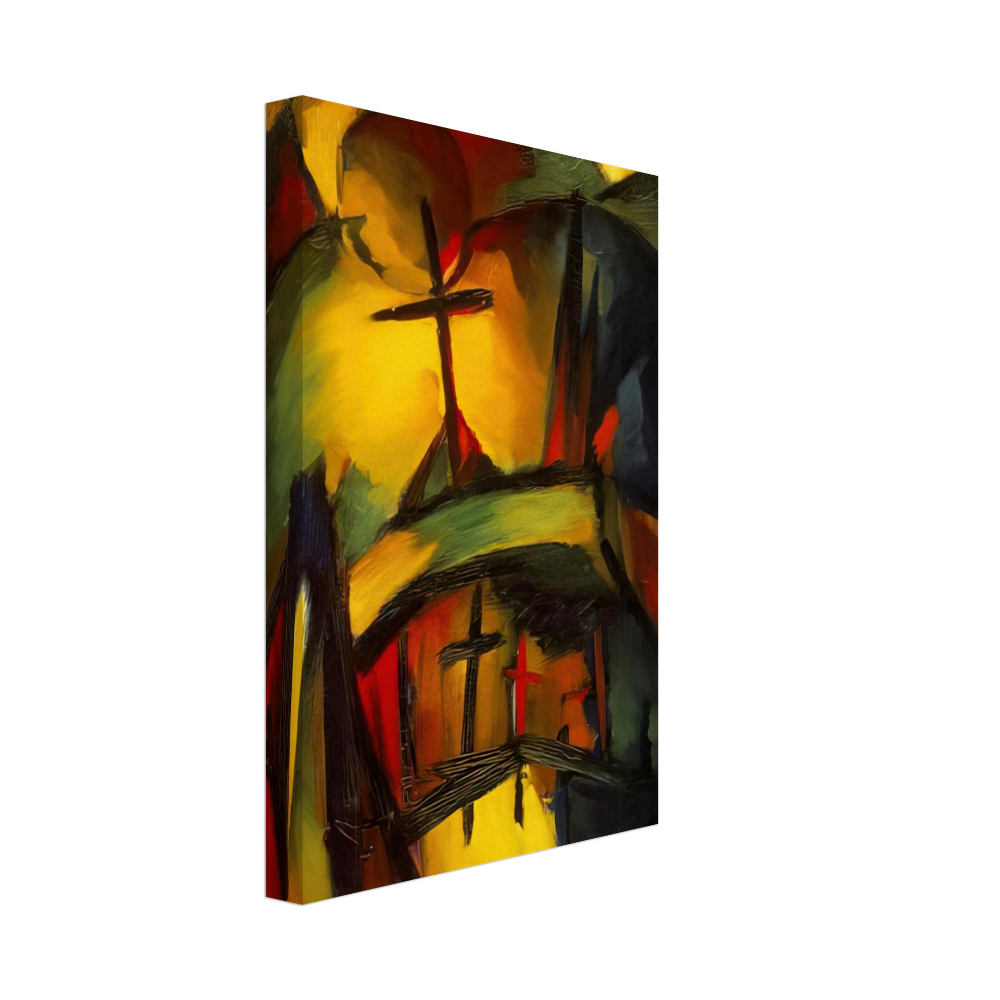 Kurt Schwitters - MOUNTAIN GRAVEYARD 1919 Canvas - 70x100 cm / 28x40 inches-canvas