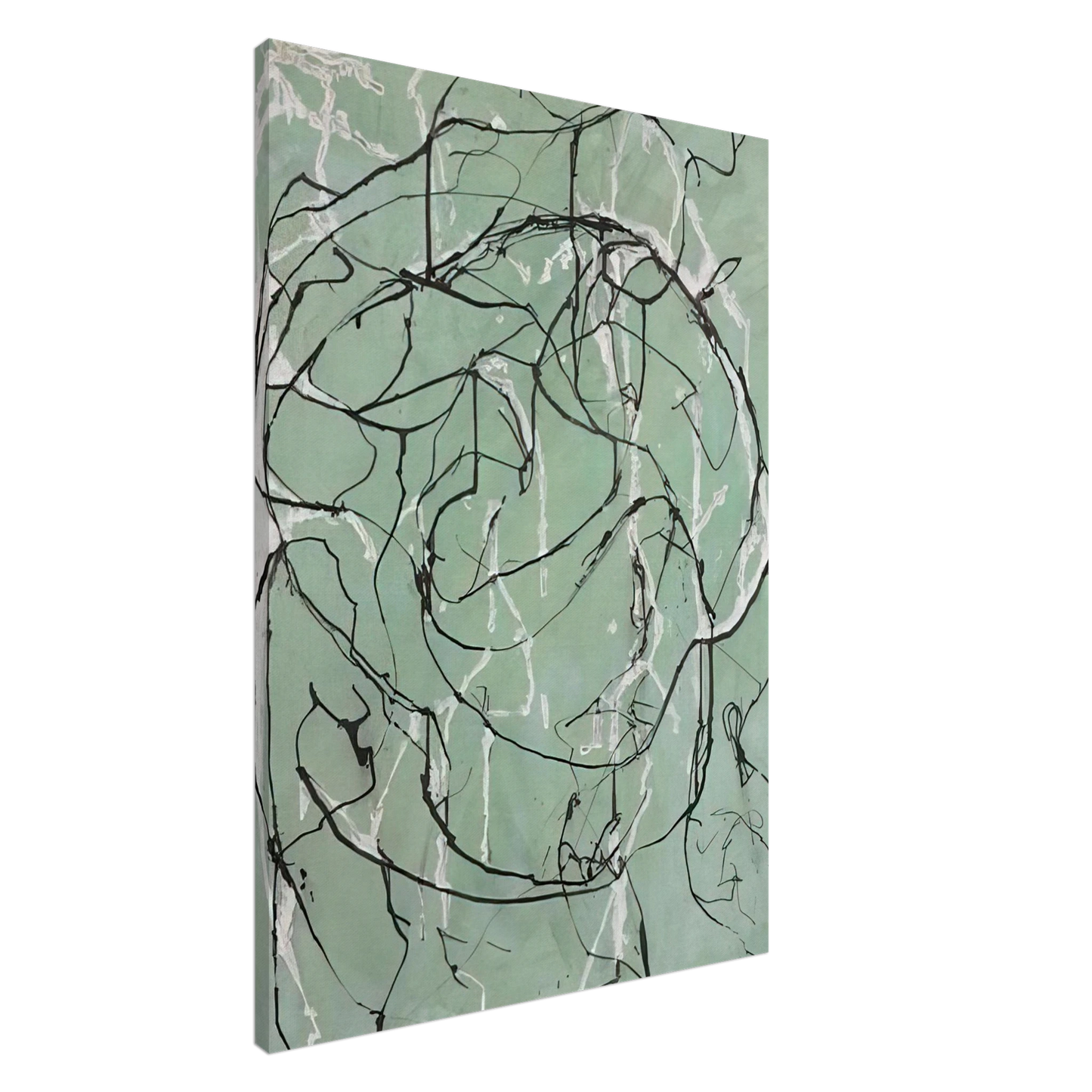 Brice Marden - Post Calligraphic Drawing - 1998 Canvas - 20x30 cm / 8x12 inches-canvas