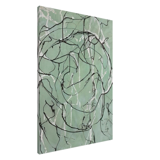 Brice Marden - Post Calligraphic Drawing - 1998 Canvas - 20x30 cm / 8x12 inches-canvas