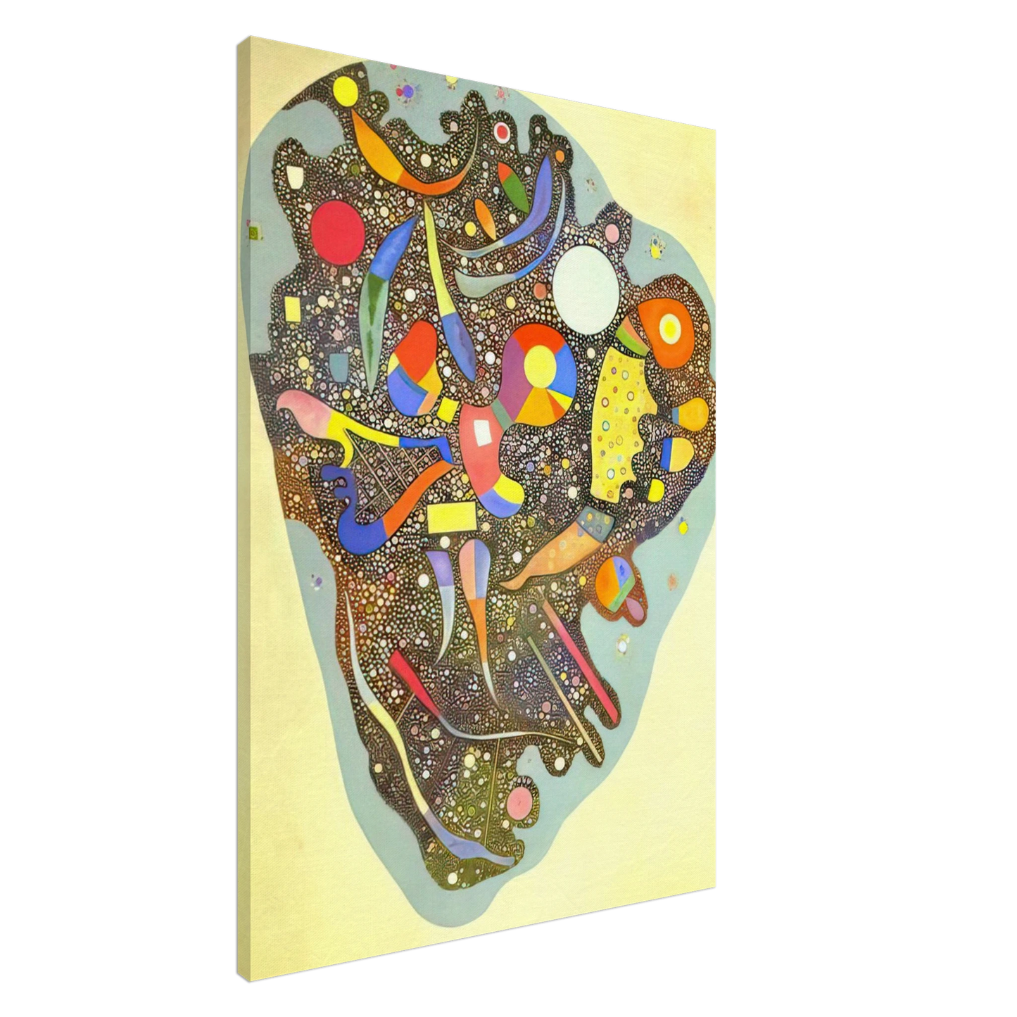 Wassily Kandinsky - COLOURFUL ENSEMBLE 1938 Canvas - 20x30 cm / 8x12 inches-canvas