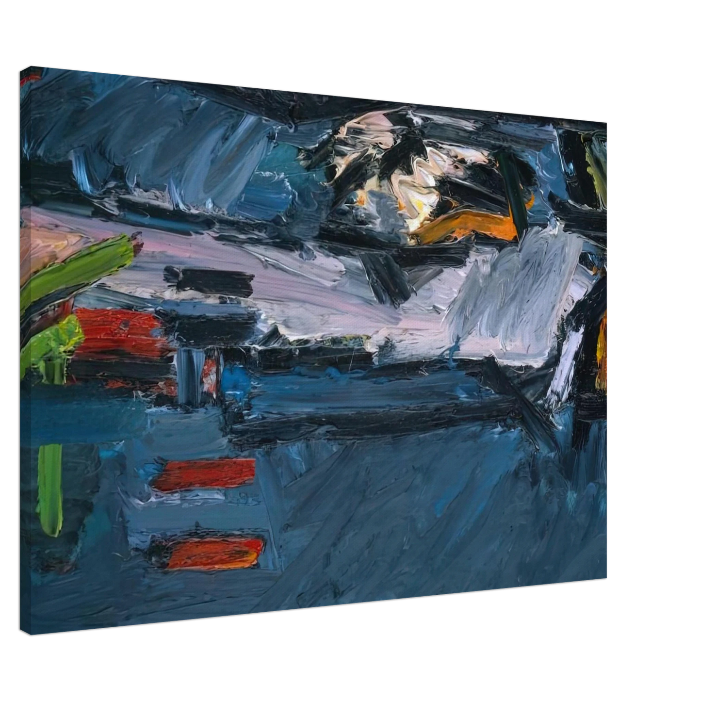 Frank Auerbach - FIGURE ON A BED 1970 Canvas - 20x30 cm / 8x12 inches-canvas