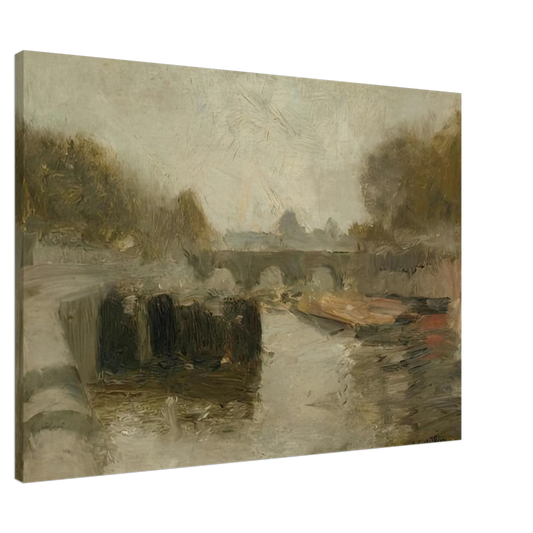 Henri Matisse - LE PONT 1895 Canvas - 20x30 cm / 8x12 inches-canvas