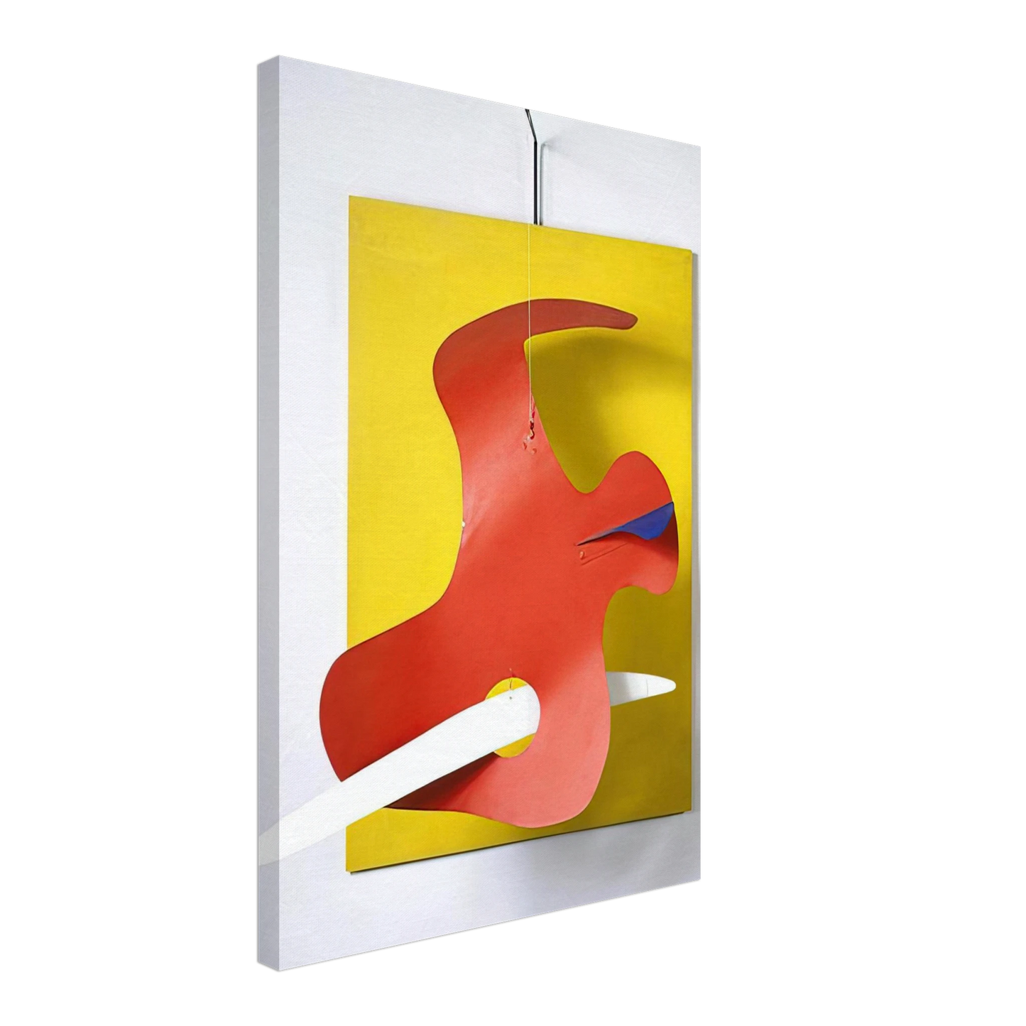 Alexander Calder - FORM AGAINST YELLOW YELLOW PANEL 1936 Canvas - 40x60 cm / 16x24 inches-canvas