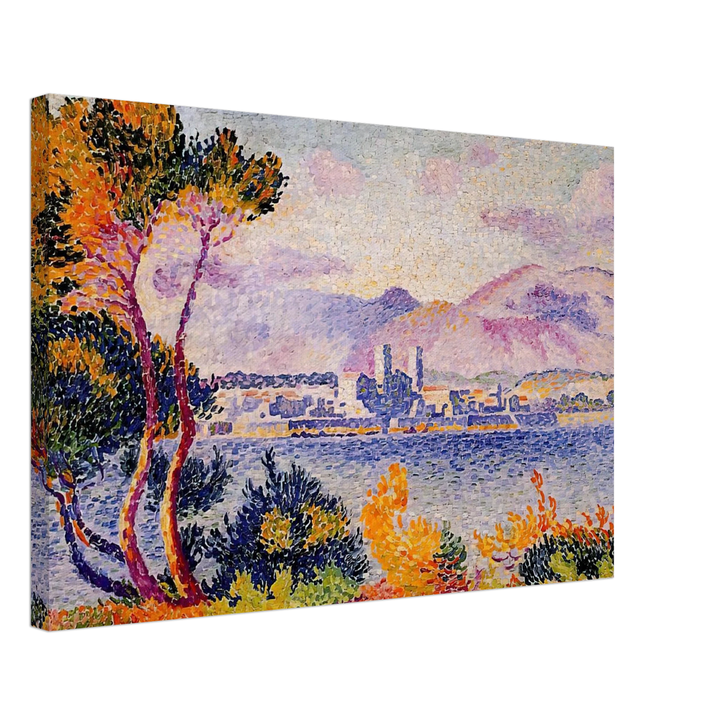Henri-Edmond Cross - Antibes, Afternoon Canvas - 40x60 cm / 16x24 inches-canvas