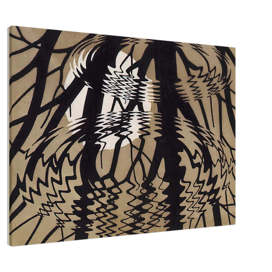 MC Escher - RIPPLED SURFACE COLOUR Canvas - 20x30 cm / 8x12 inches-canvas