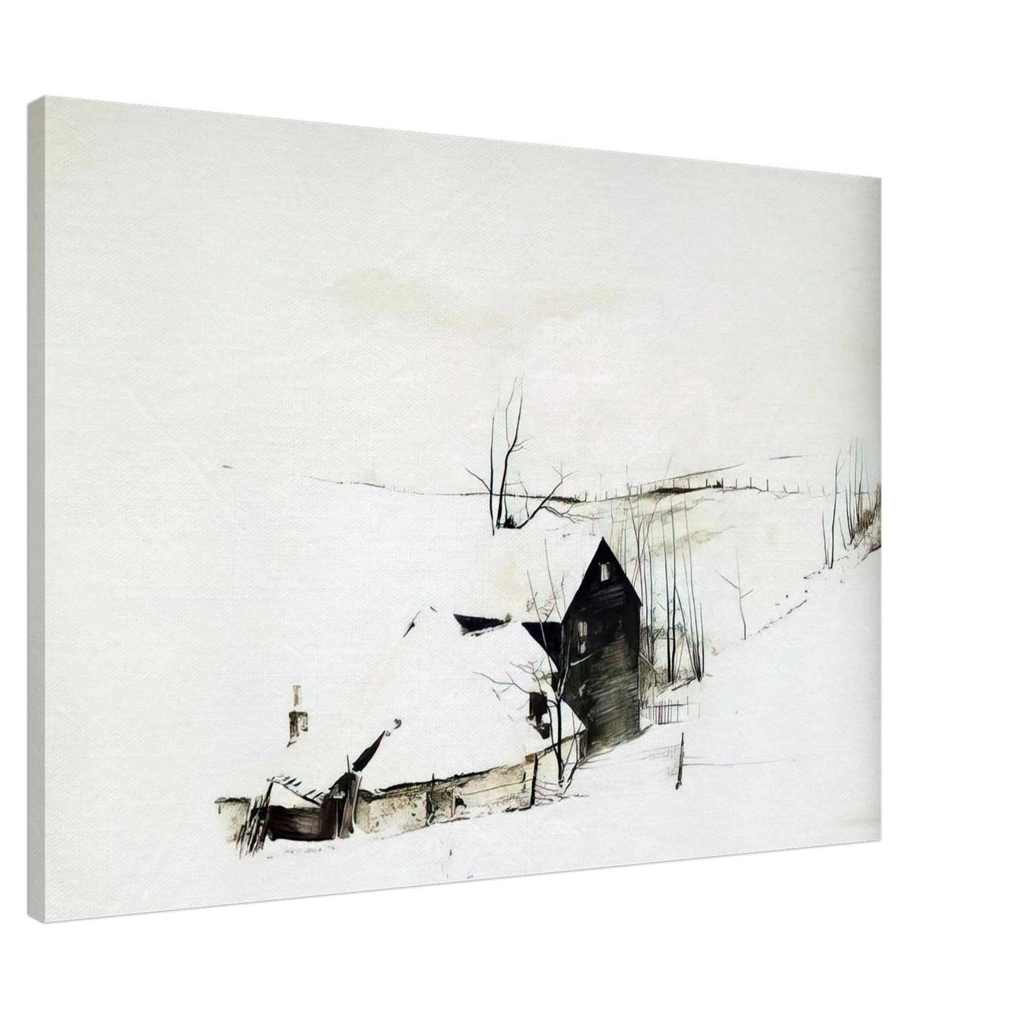 Andrew Wyeth - THE CORNER Canvas - 20x30 cm / 8x12 inches-canvas
