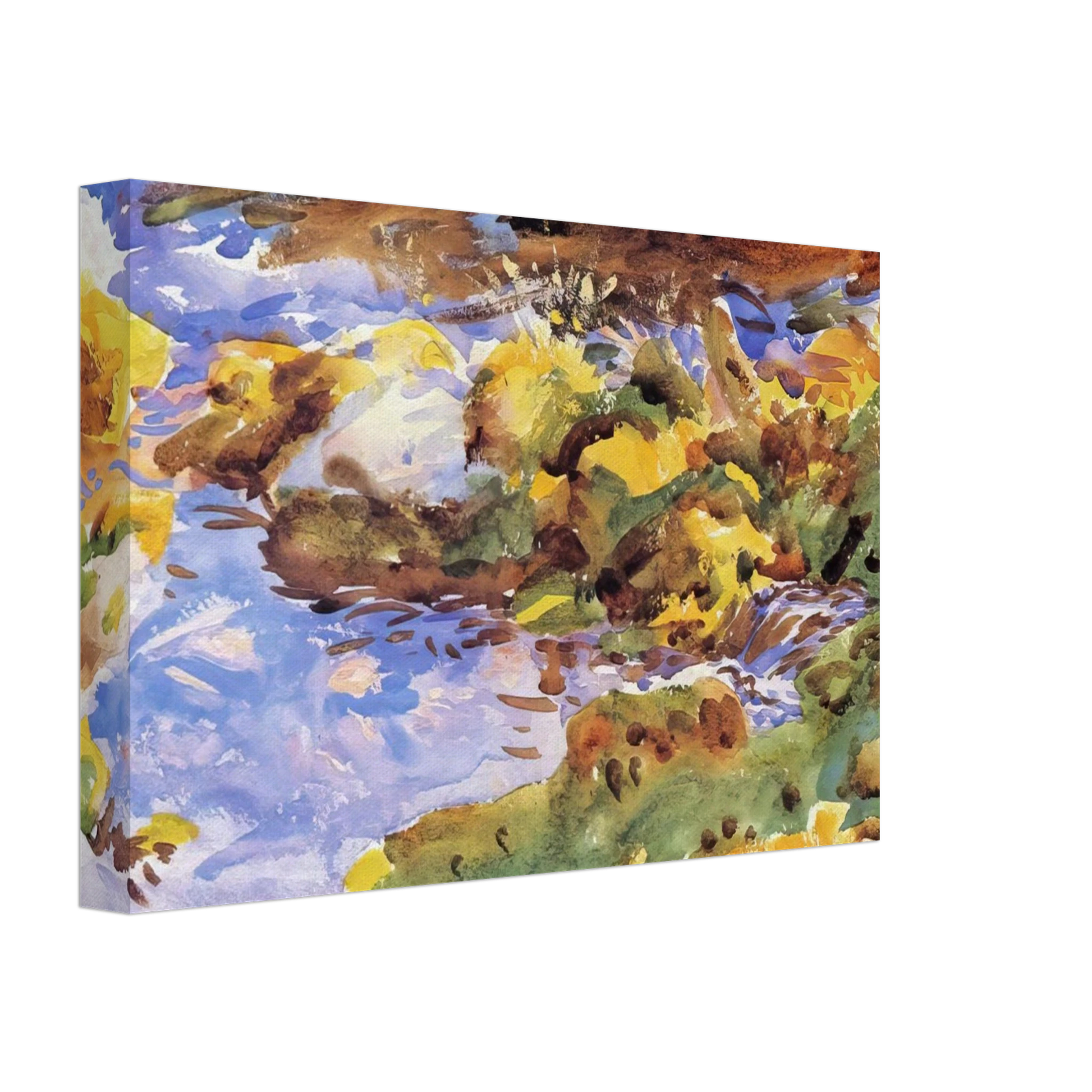 John Singer Sargent - The Alps Val D'Aosta, Purtud Canvas - 70x100 cm / 28x40 inches-canvas