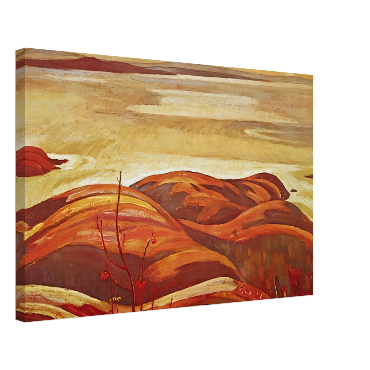 A.Y. Jackson - North Shore, Lake Superior - 1926 Canvas - 70x100 cm / 28x40 inches-canvas