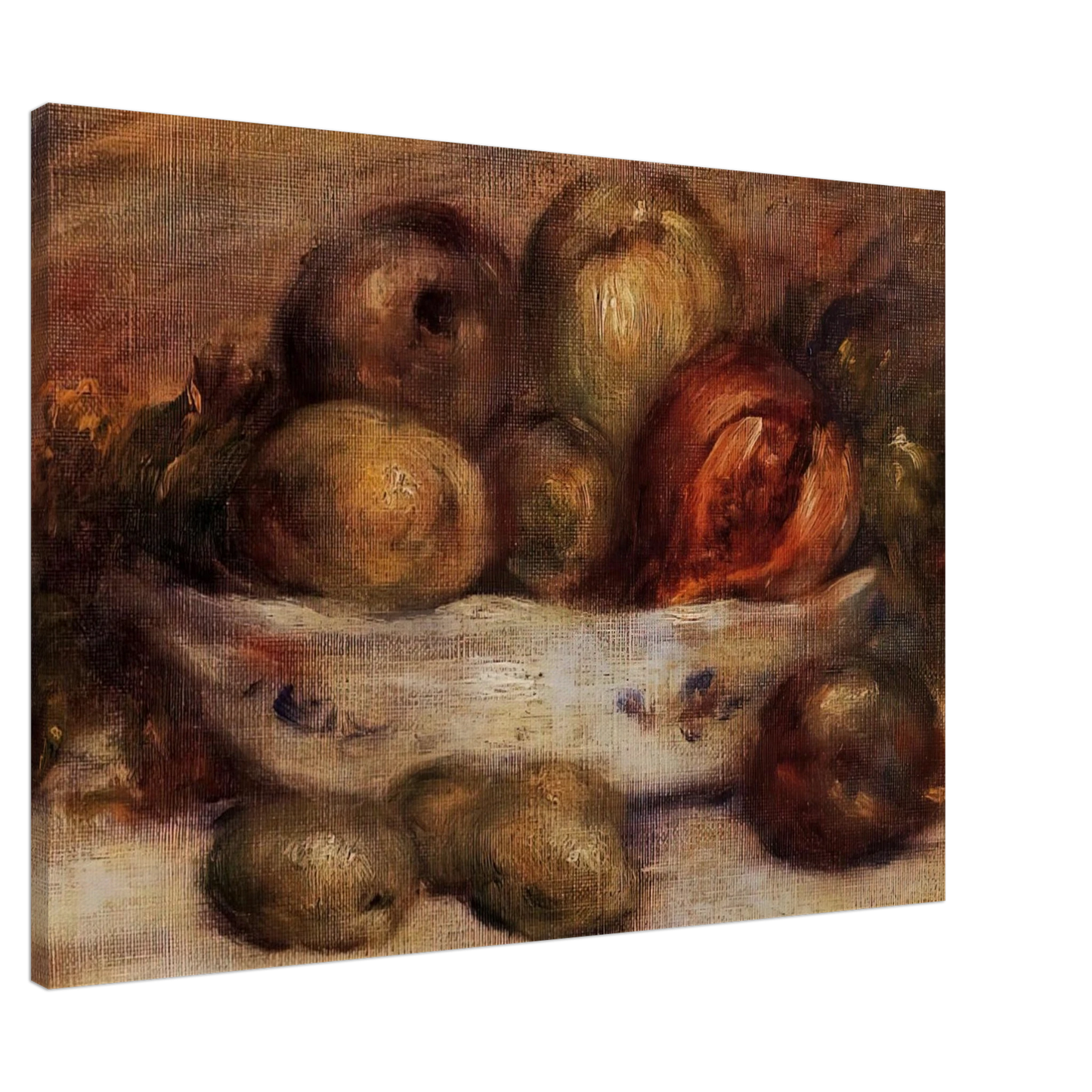 Pierre-Auguste Renoir - Still Life with Fruit Canvas - 20x30 cm / 8x12 inches-canvas
