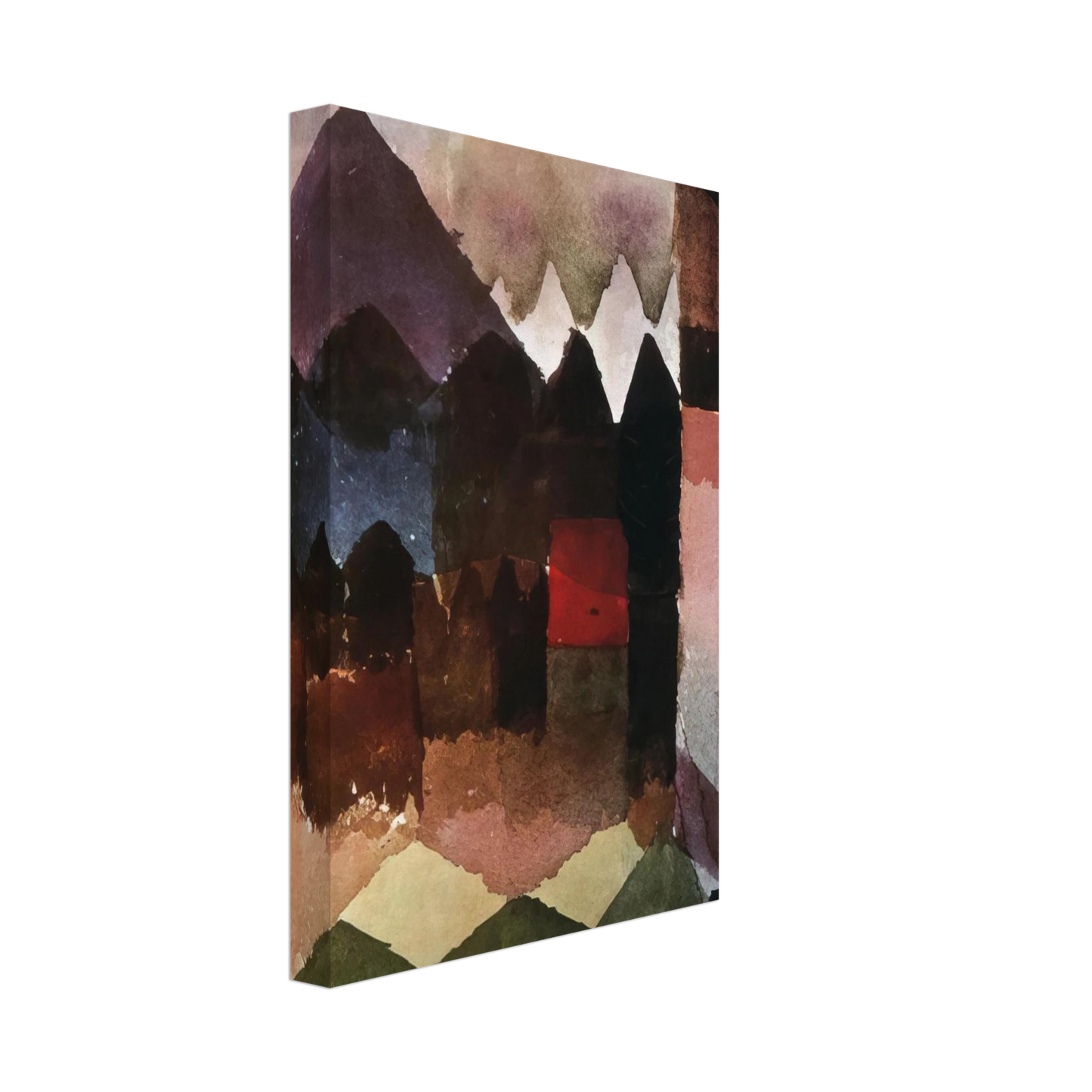 Paul Klee - HAIRDRYER IN MARC S GARDEN 1915 Canvas - 40x60 cm / 16x24 inches-canvas