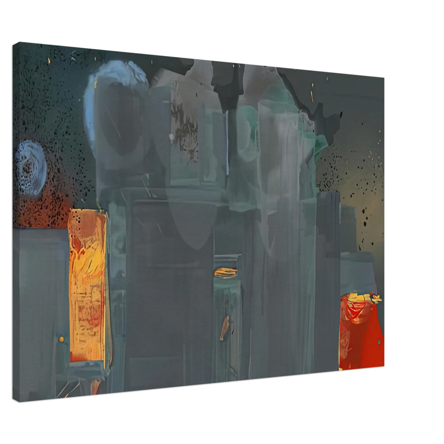 Helen Frankenthaler - Janus, 1990- Canvas - 20x30 cm / 8x12 inches-canvas