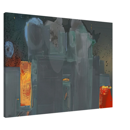 Helen Frankenthaler - Janus, 1990- Canvas - 20x30 cm / 8x12 inches-canvas