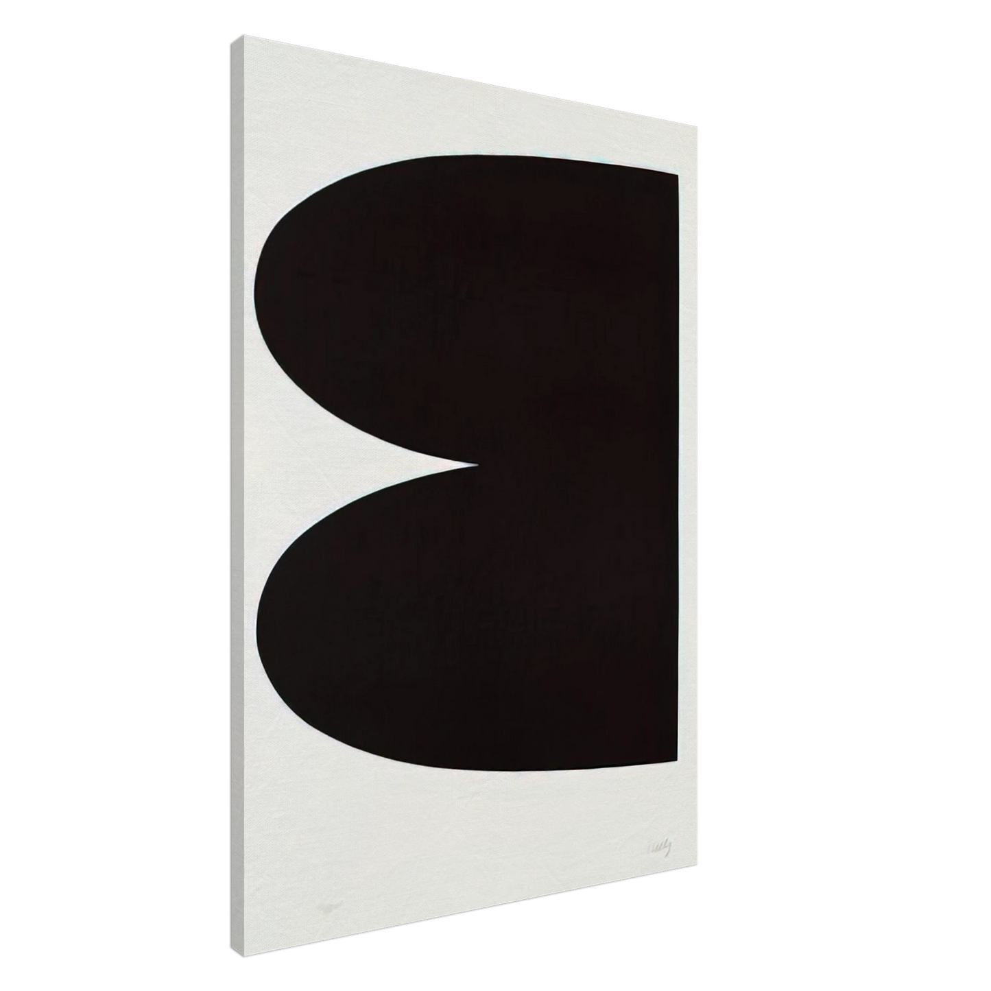 Ellsworth Kelly - Black from Suite of Twenty-Seven Color Lithographs Canvas - 20x30 cm / 8x12 inches-canvas