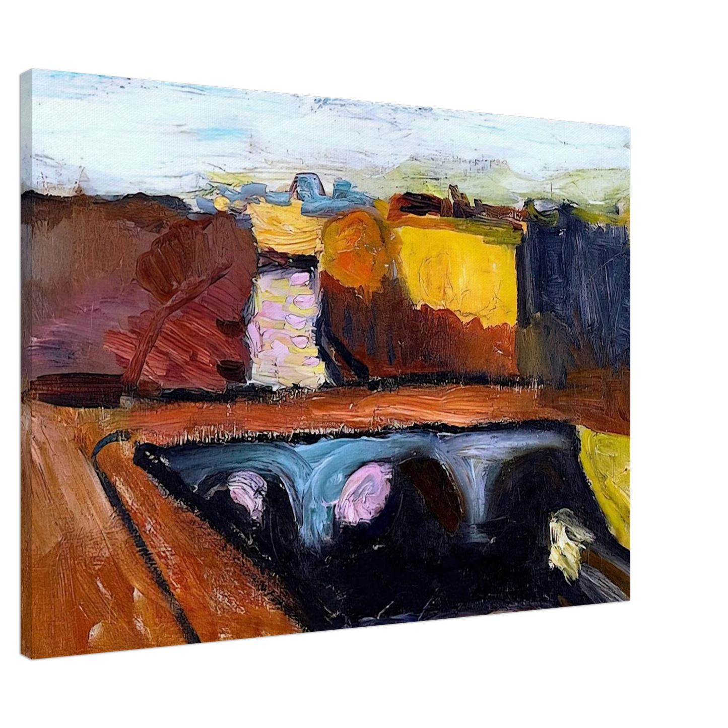 Henri Matisse - VIEW OF THE SEINE THE PONT SAINT MICHEL 1904 Canvas - 20x30 cm / 8x12 inches-canvas