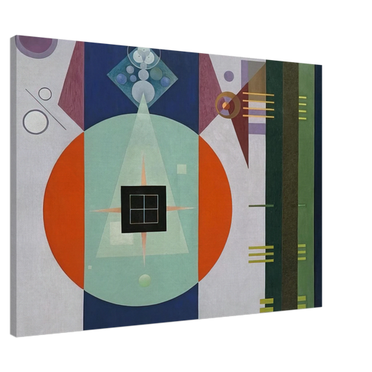 Rudolf Bauer - DARK SQUARE 1938 Canvas - 20x30 cm / 8x12 inches-canvas