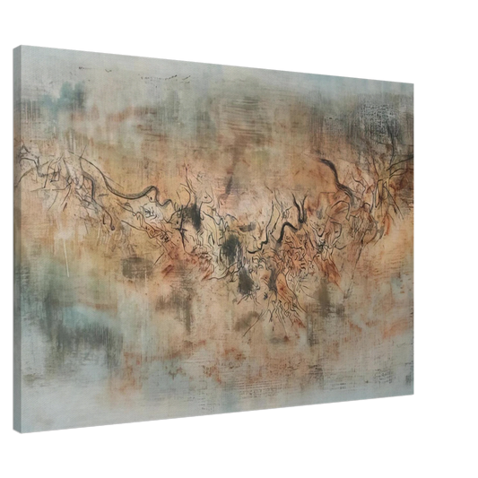 Zao Wou-Ki - VENT ET POUSSI RE 1957 Canvas - Default Title-canvas