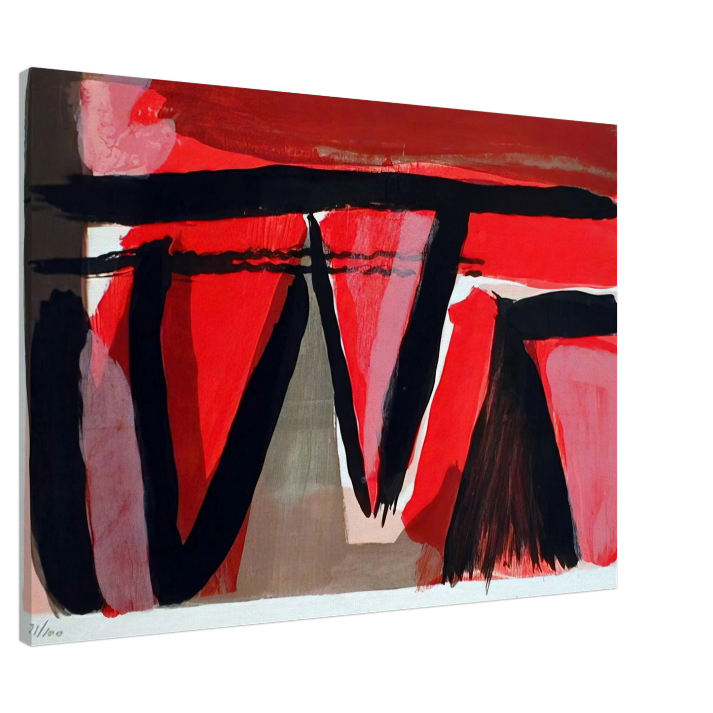 Bram van Velde - Braises - 1980 Canvas - 20x30 cm / 8x12 inches-canvas