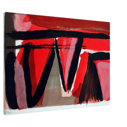 Bram van Velde - Braises - 1980 Canvas - 20x30 cm / 8x12 inches-canvas