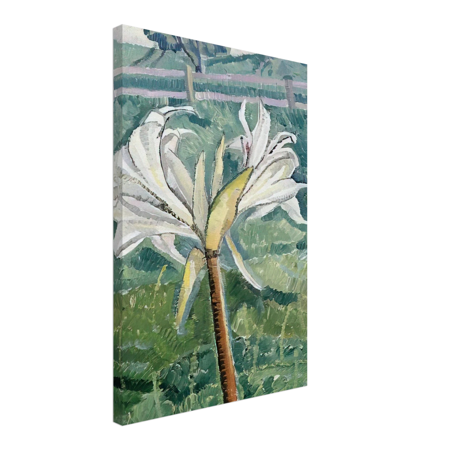 Grace Cossington Smith - Lily growing in a field by the sea - 1927 Canvas - 40x60 cm / 16x24 inches-canvas