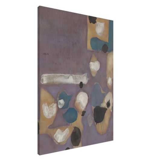 Kenzo Okada - Points No. 19 - 1954 Canvas - 20x30 cm / 8x12 inches-canvas