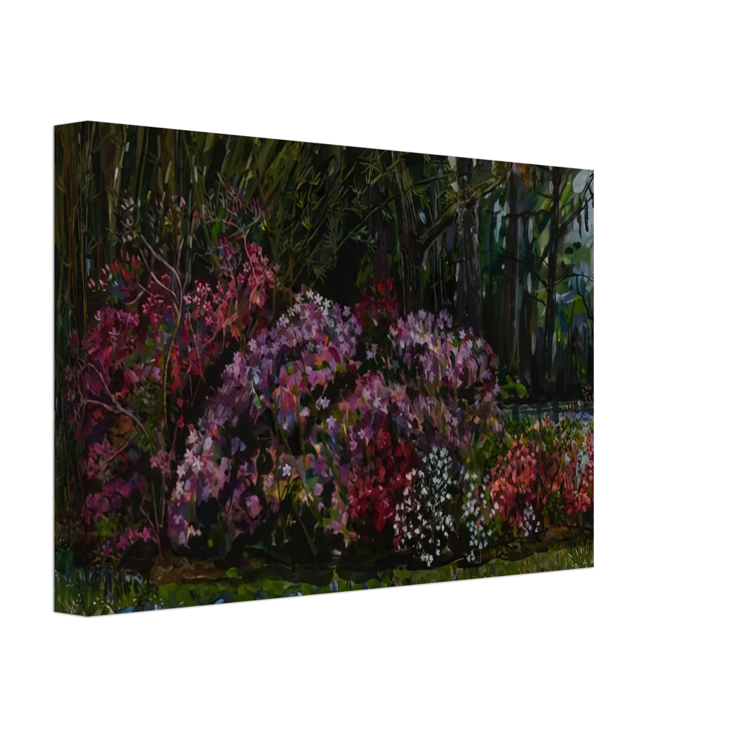 Ivan Albright - ALICIA S AZALEAS ON ST MARY S RIVER Canvas - 40x60 cm / 16x24 inches-canvas