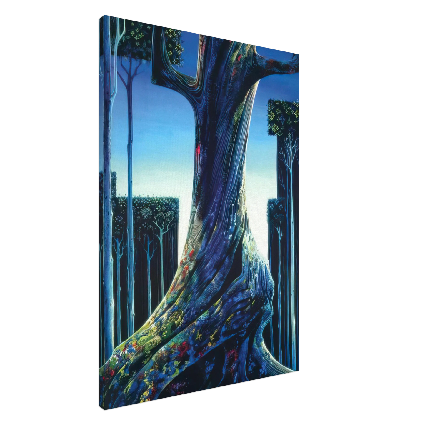 Eyvind Earle - Medieval Forest Canvas - 20x30 cm / 8x12 inches-canvas