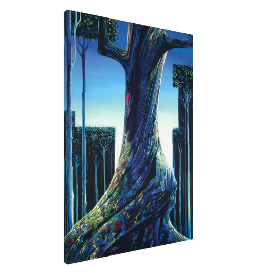 Eyvind Earle - Medieval Forest Canvas - 20x30 cm / 8x12 inches-canvas