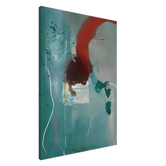 Helen Frankenthaler - Square One - 1985 Canvas - 20x30 cm / 8x12 inches-canvas