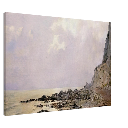Theo van Rysselberghe - THE CLIFFS OF DOUVRES 1881 Canvas - 20x30 cm / 8x12 inches-canvas