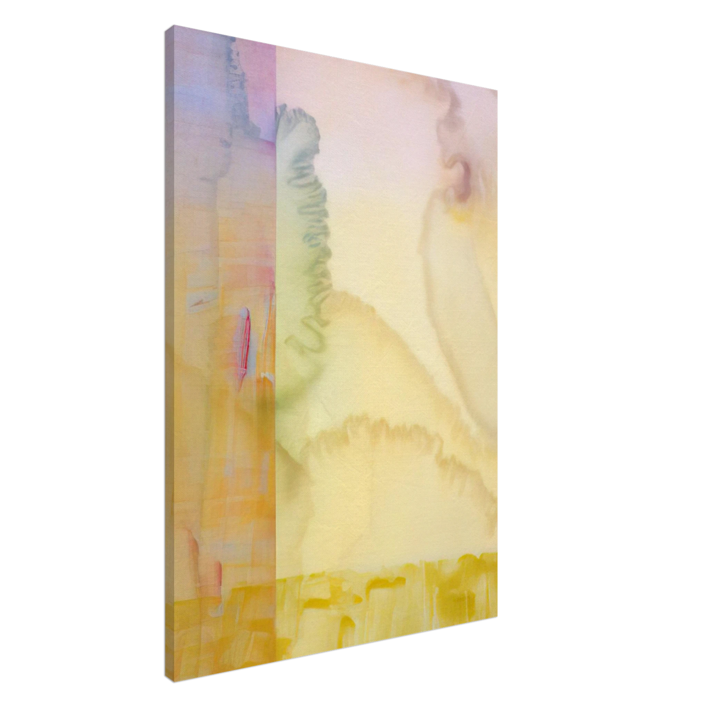 Ronnie Landfield - Goldenrods - 1975 Canvas - 20x30 cm / 8x12 inches-canvas