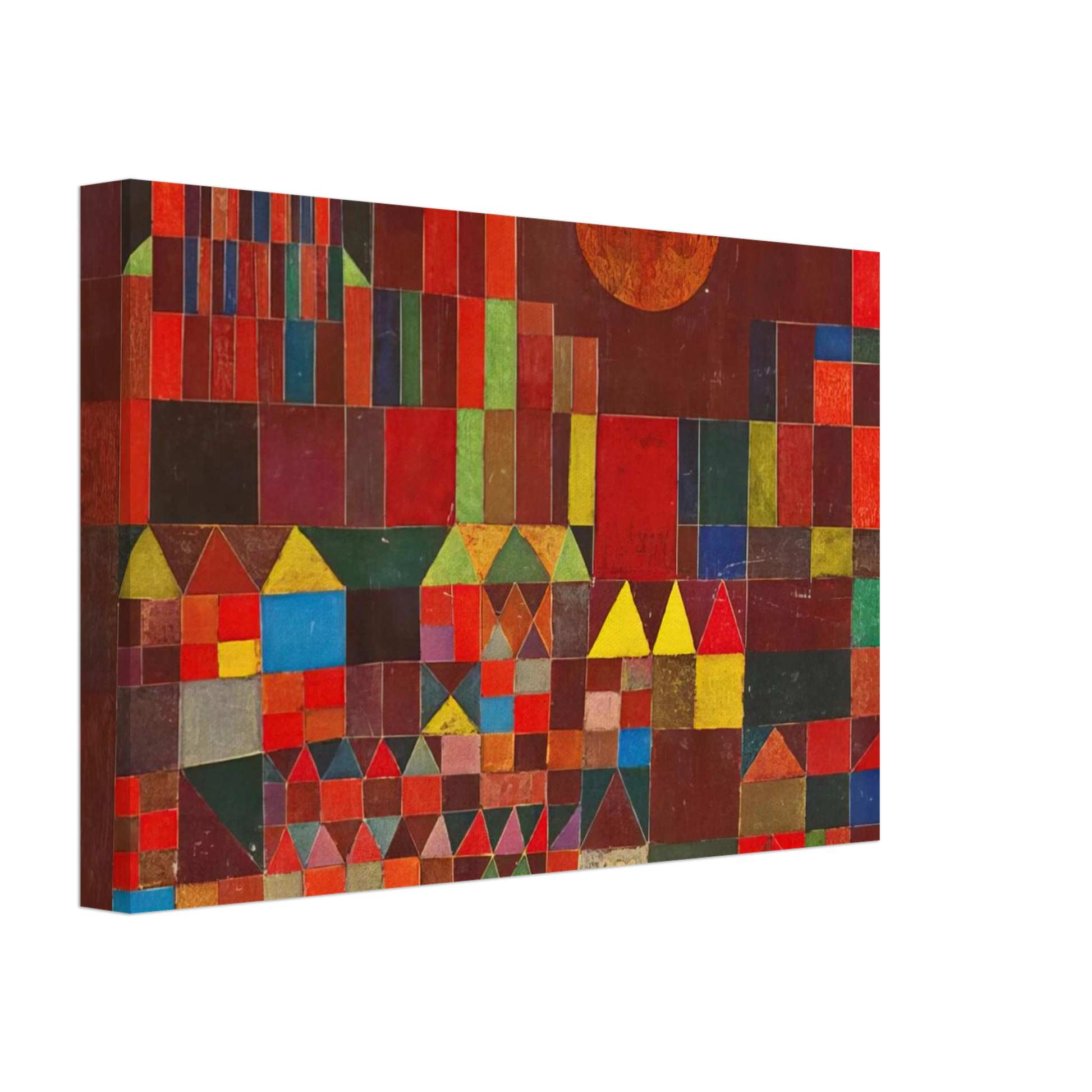 Paul Klee - CASTLE AND SUN 1928 Canvas - 70x100 cm / 28x40 inches-canvas