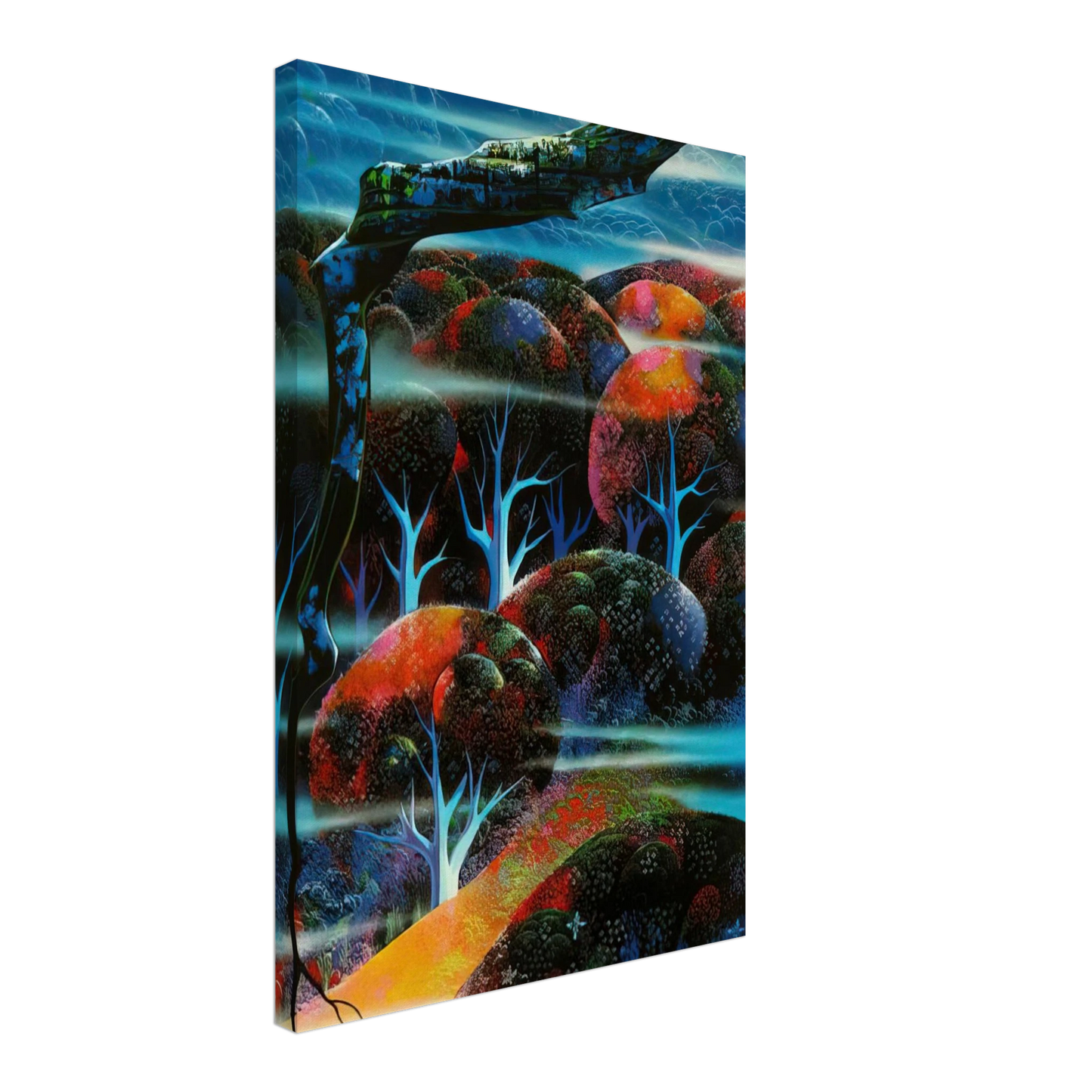 Eyvind Earle - Toccata and Fugue Canvas - 70x100 cm / 28x40 inches-canvas