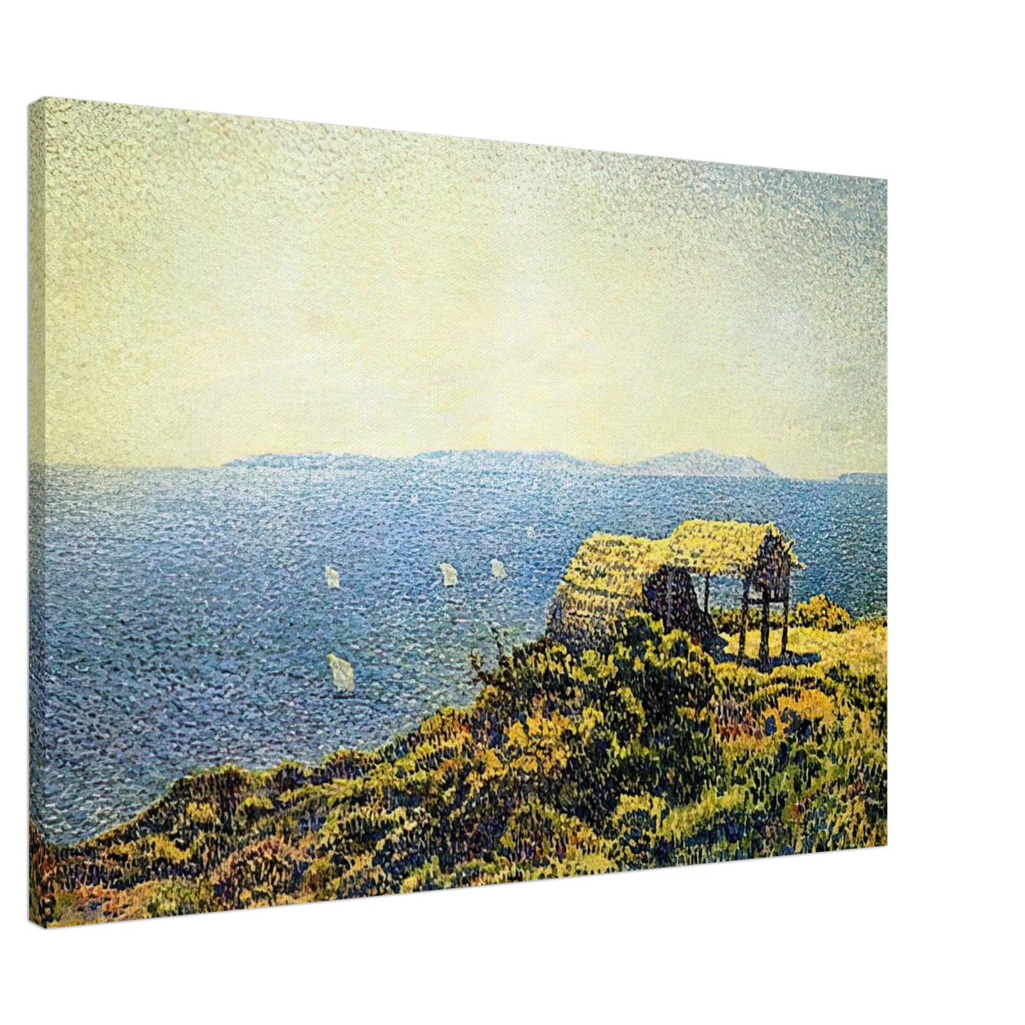 Theo van Rysselberghe - LEVANT ISLE Canvas - 20x30 cm / 8x12 inches-canvas
