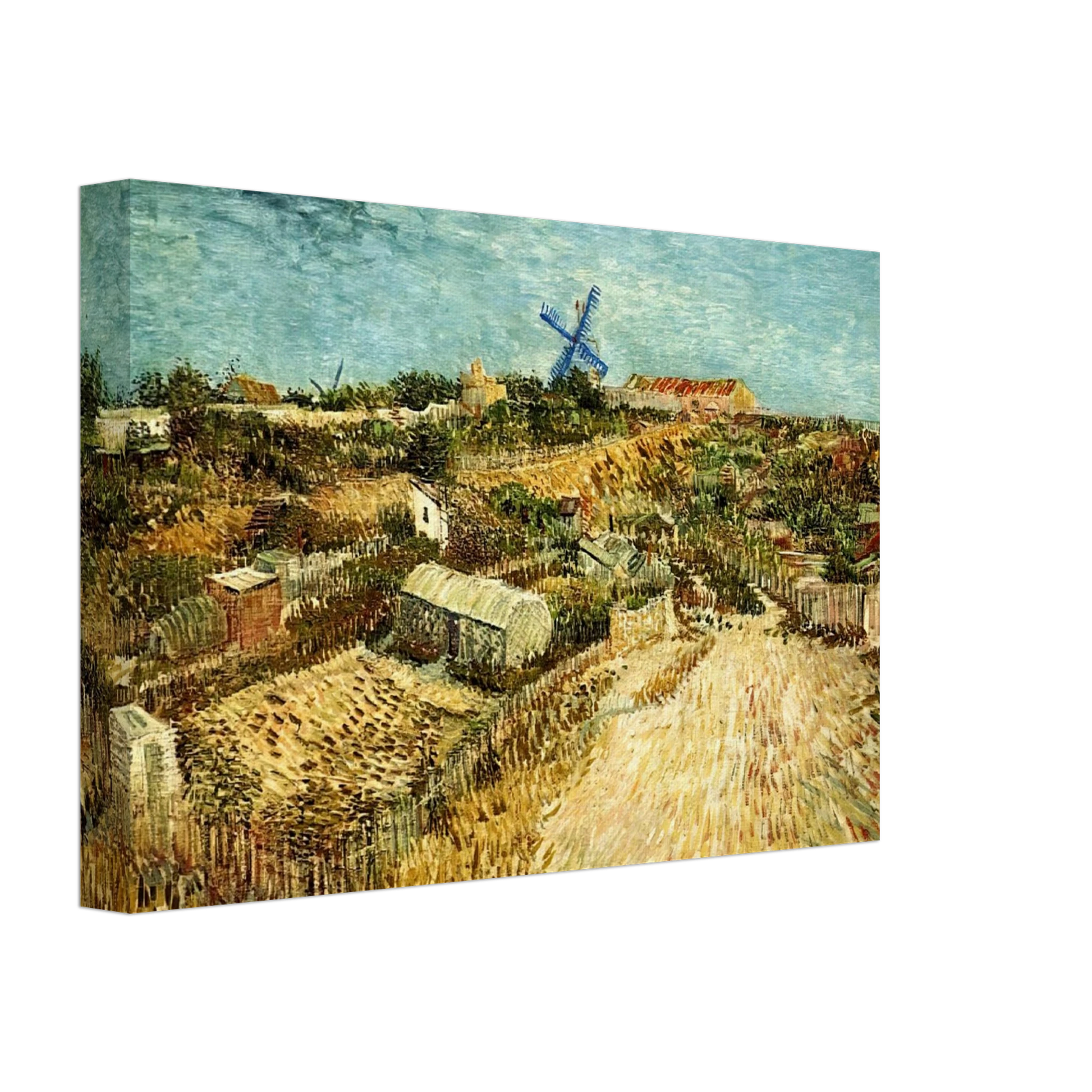 Vincent van Gogh - Vegetable Gardens in Montmartre Canvas - 40x60 cm / 16x24 inches-canvas