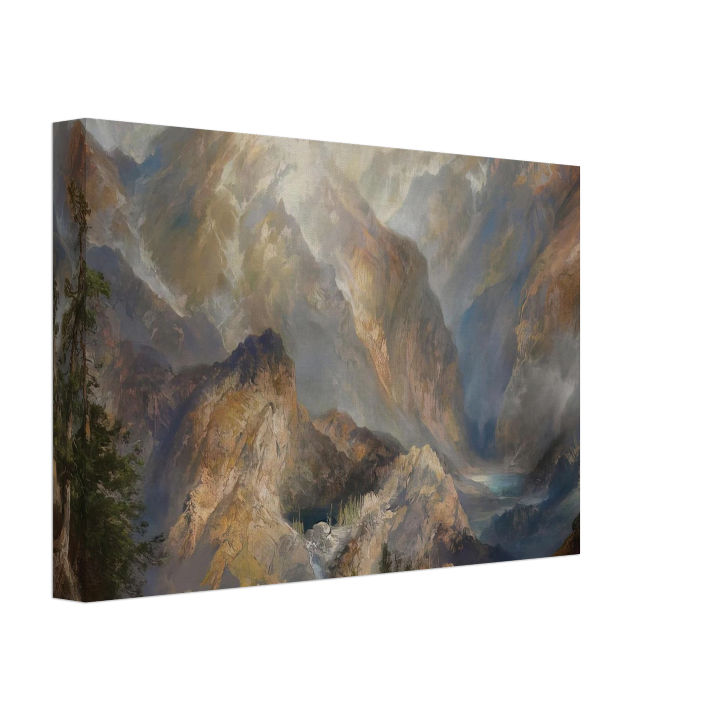 Thomas Moran - Morning in the Sierras Canvas - 40x60 cm / 16x24 inches-canvas